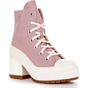 Converse Women's Chuck 70 Deluxe Heel Hi Boot Heeled Ankle Boots 7.5 Pink